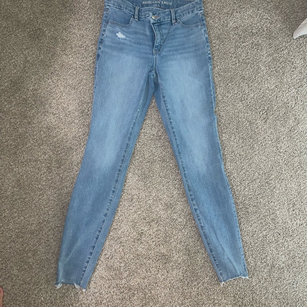 American Eagle Outfitters Light Blue Skinny Jeans